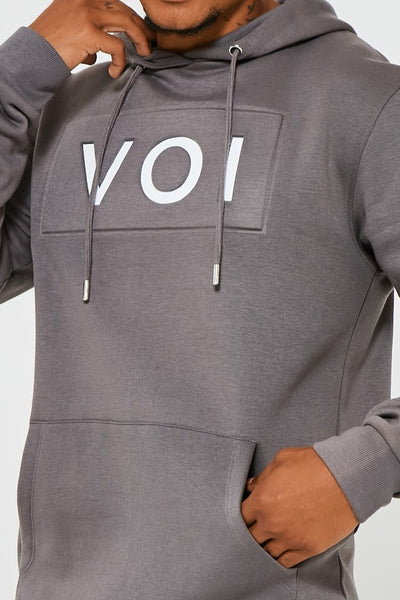 Ireton Logo Hoodie - Metal Grey
