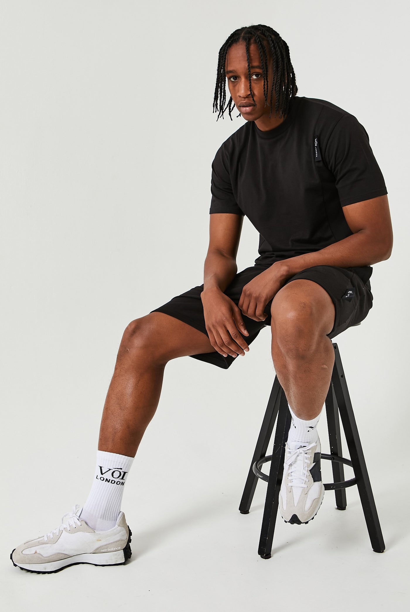 Ivy Road T-Shirt & Short Set - Black