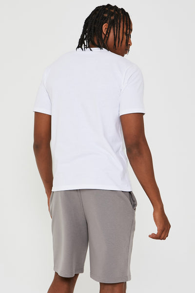 Ivy Road T-Shirt & Short Set - White / Grey