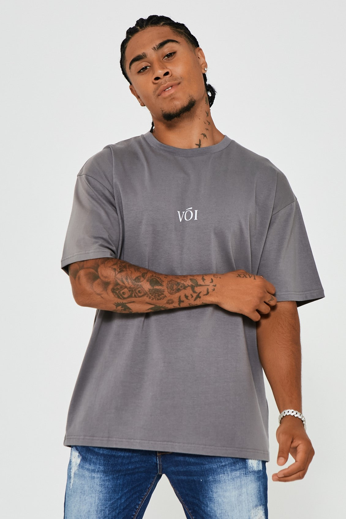 James Street Oversized T-Shirt - Dark Grey