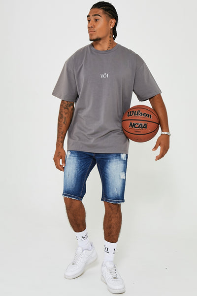 James Street Oversized T-Shirt - Dark Grey