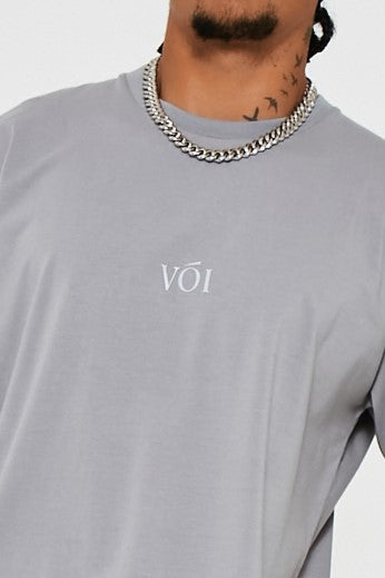 James Street Oversized T-Shirt - Metal Grey