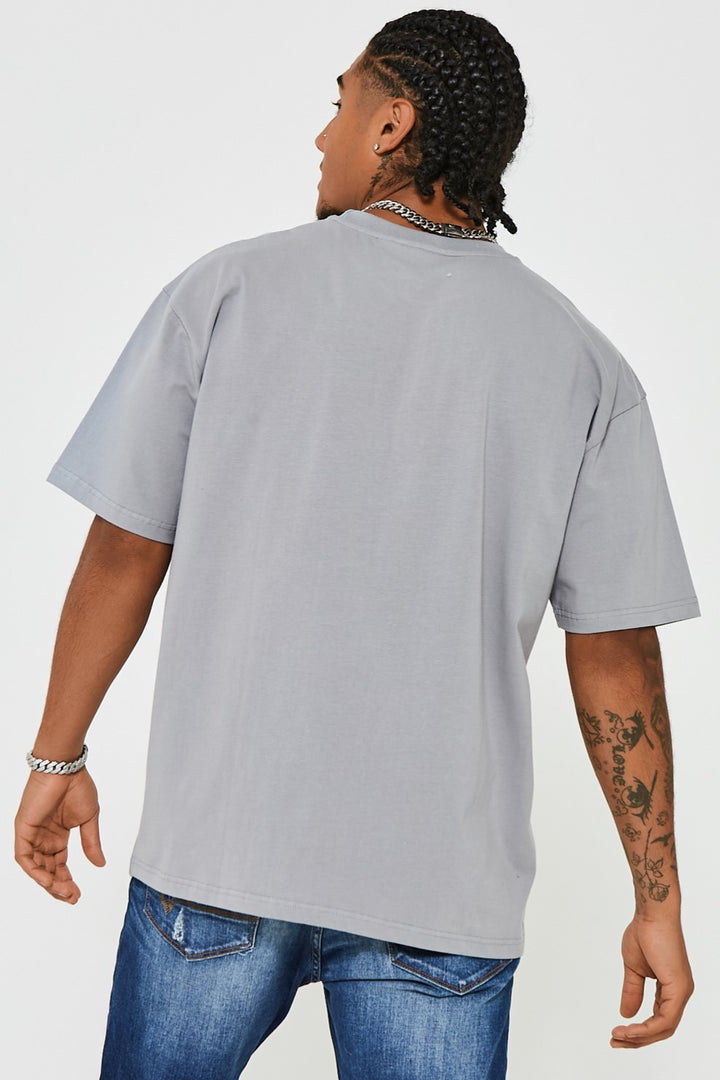 James Street Oversized T-Shirt - Metal Grey