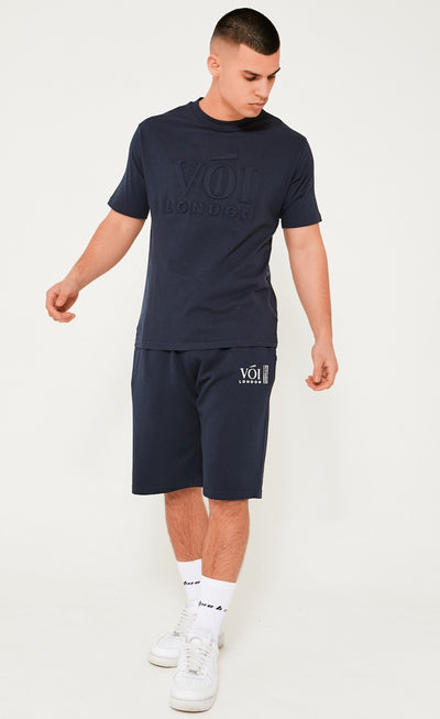 Langdon Park T-Shirt & Short Set - Navy
