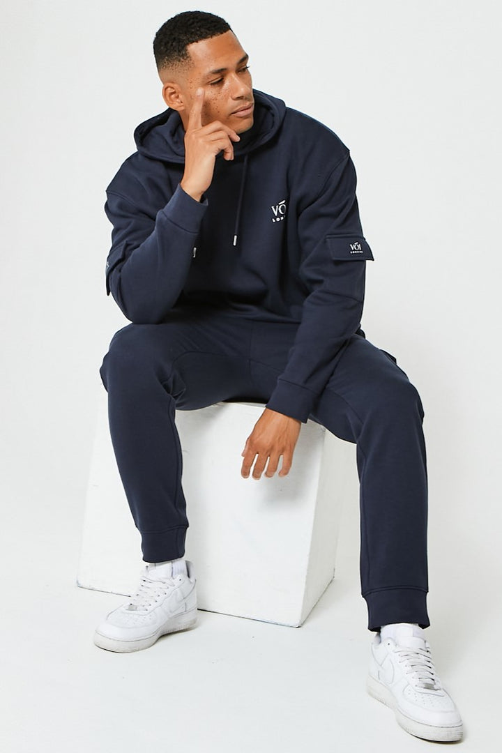 Mansfield Street Oversized Cargo Tracksuit - Navy