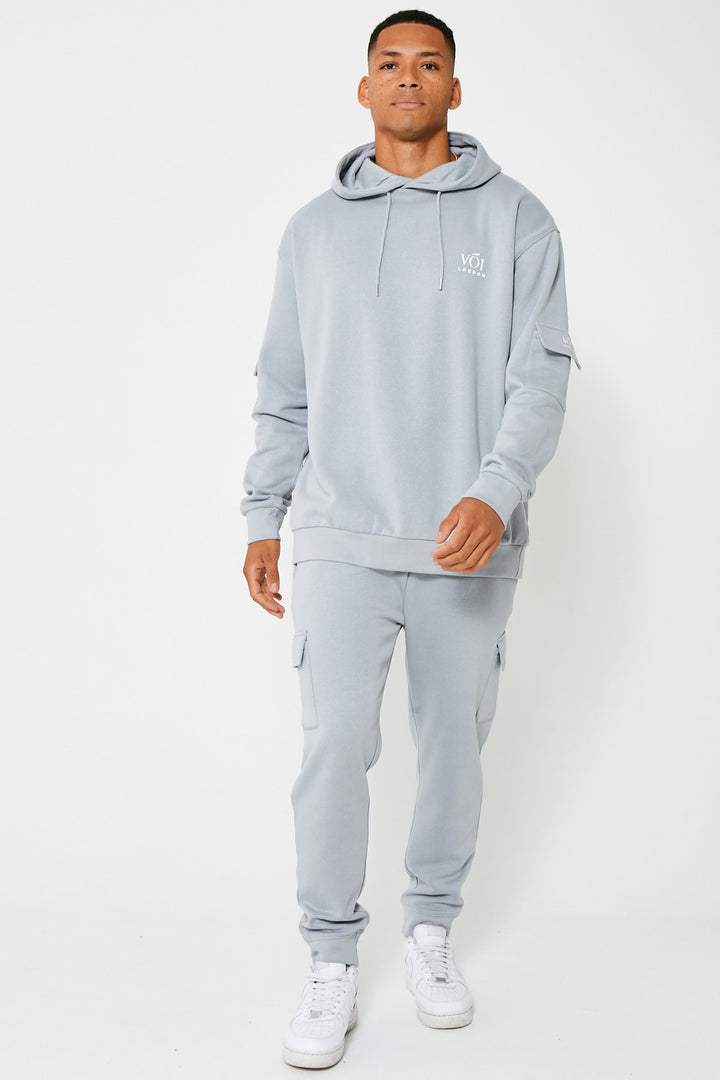 Mansfield Street Oversized Cargo trainingspak - Grijs