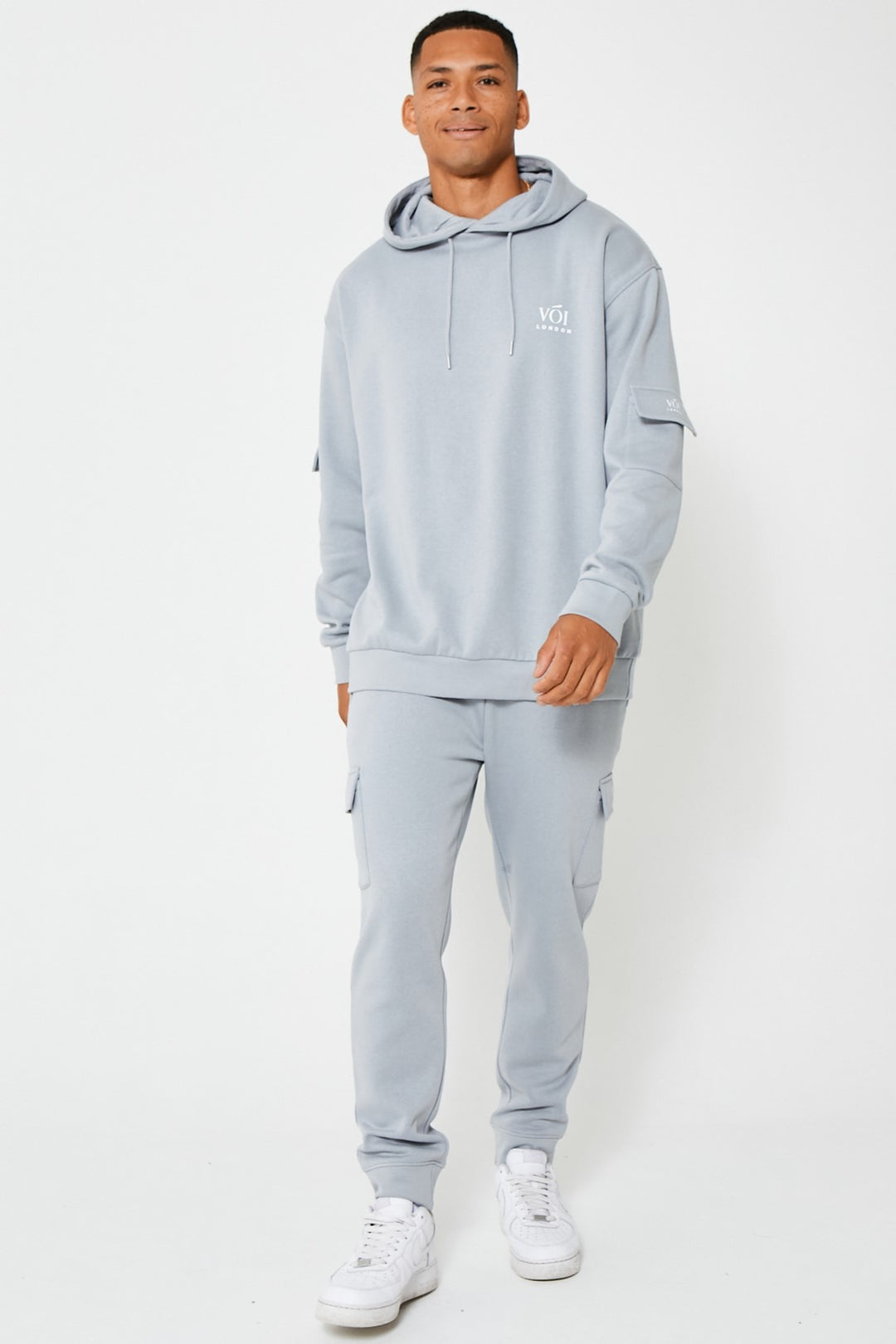 Mansfield Street Oversized Cargo trainingspak - Grijs