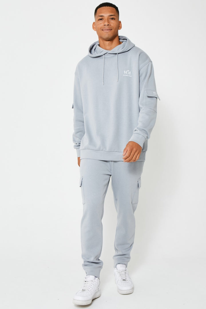 Mansfield Street Oversized Cargo Tracksuit - Grey