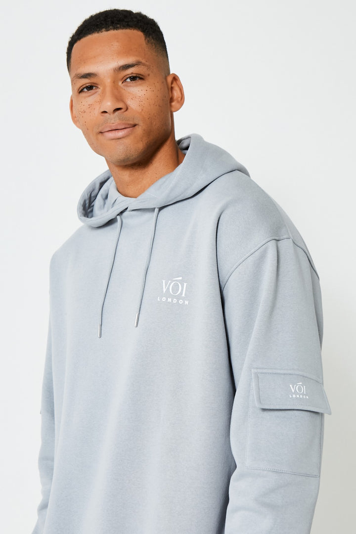 Mansfield Street Oversized Cargo trainingspak - Grijs