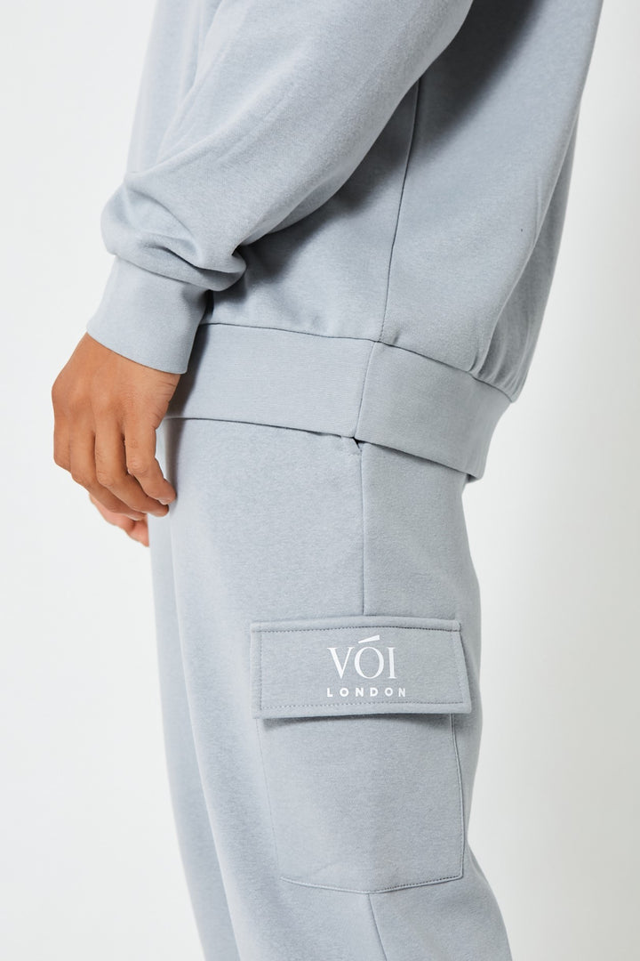 Mansfield Street Oversized Cargo trainingspak - Grijs