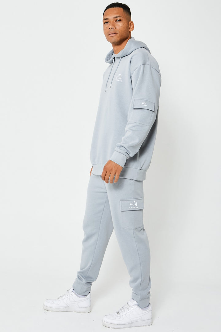 Mansfield Street Oversized Cargo trainingspak - Grijs