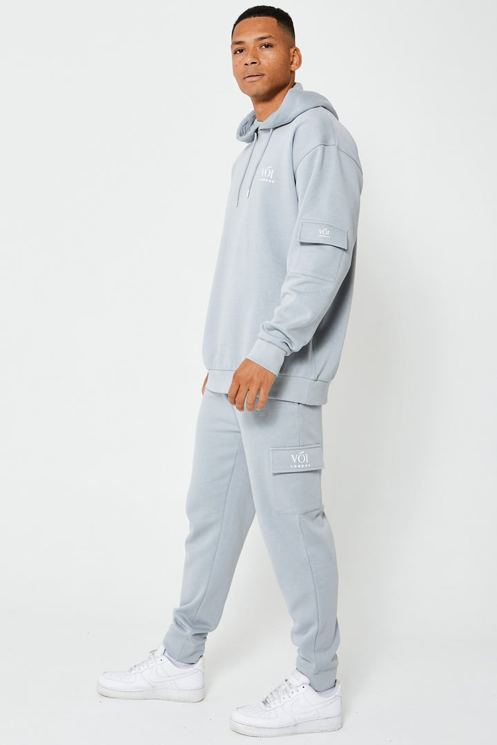 Mansfield Street Oversized Cargo Tracksuit - Grey