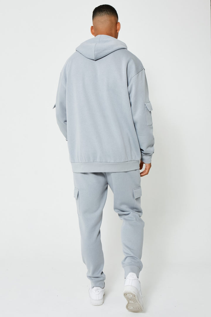 Mansfield Street Oversized Cargo Tracksuit - Grey