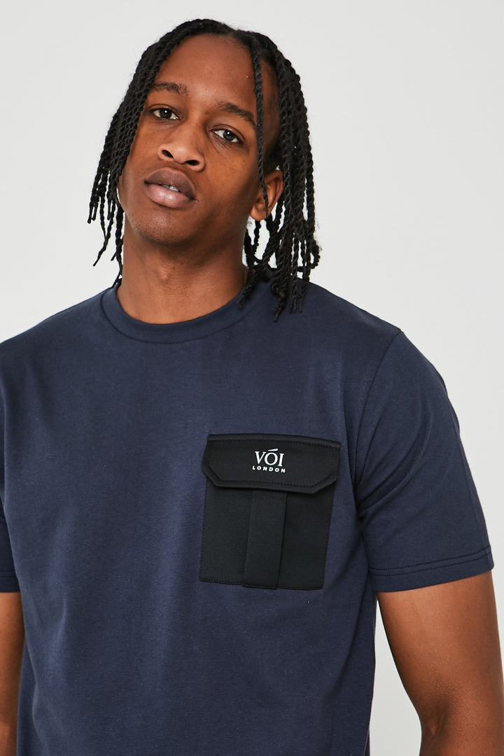Mell Street T-Shirt & Short Set - Navy
