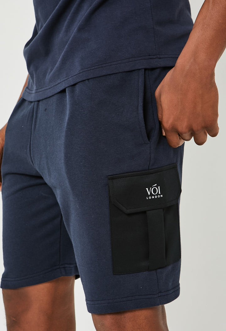 Mell Street T-Shirt & Short Set - Navy