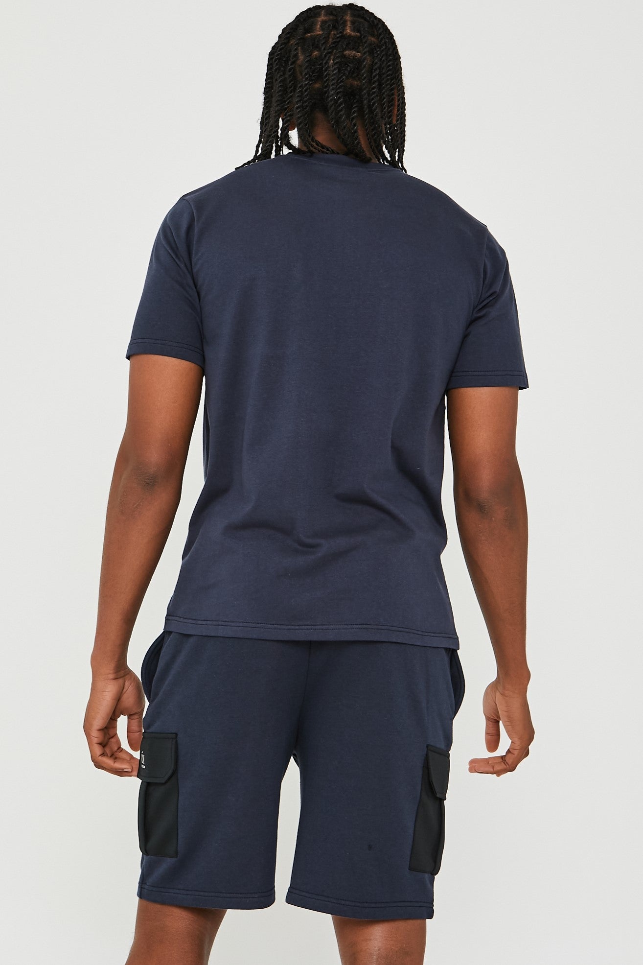 Mell Street T-Shirt & Short Set - Navy