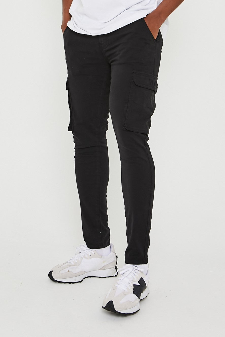 Milton Cargo Pants - Black