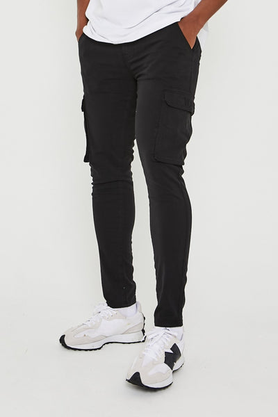 Milton Cargo Pants - Black
