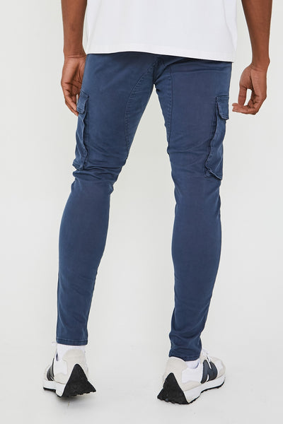 Milton Cargo Pants - Blue