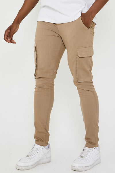 Milton Cargo Pants - Stone