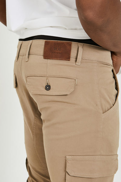 Milton Cargo Pants - Stone