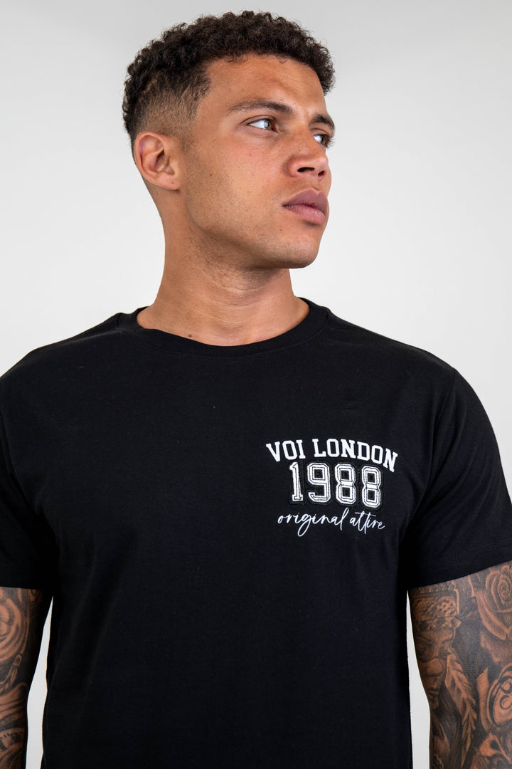 Chalcot Slim Fit 100% Cotton T-Shirt - Black