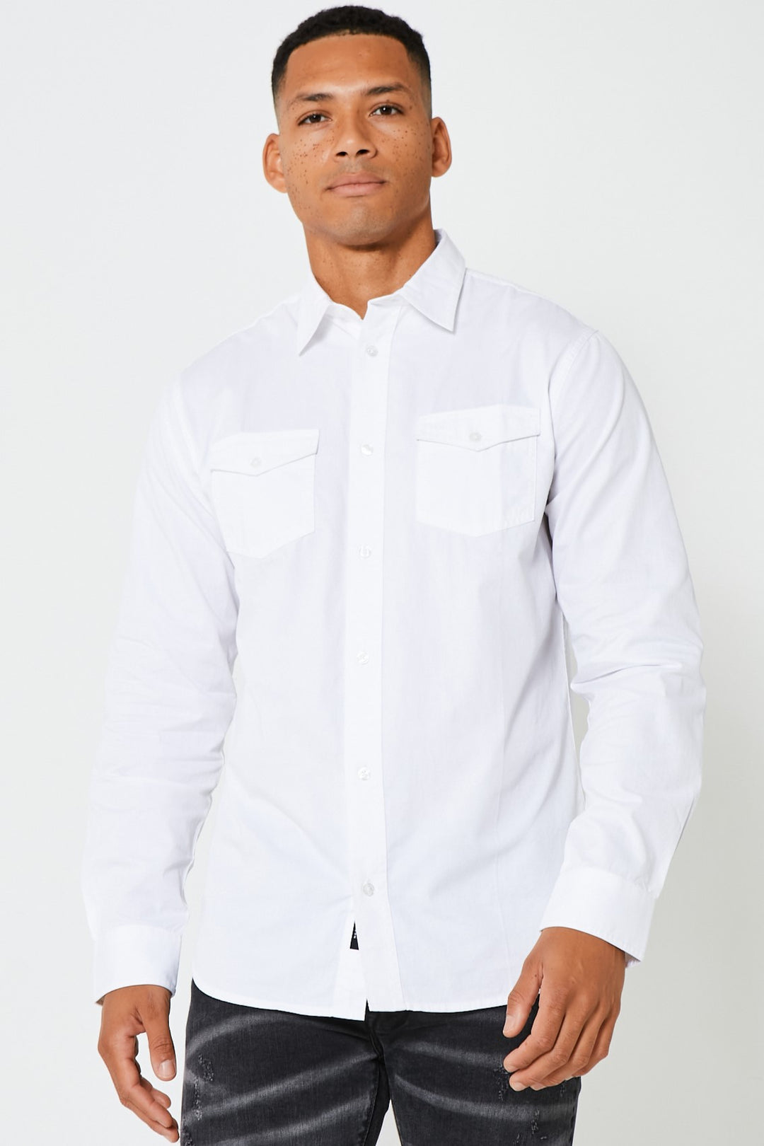 Portland Long Sleeve Shirt - White
