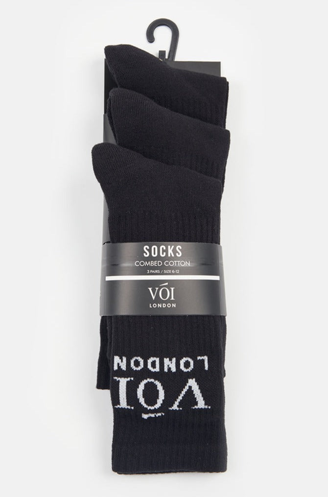 3 Pack of Socks - Black