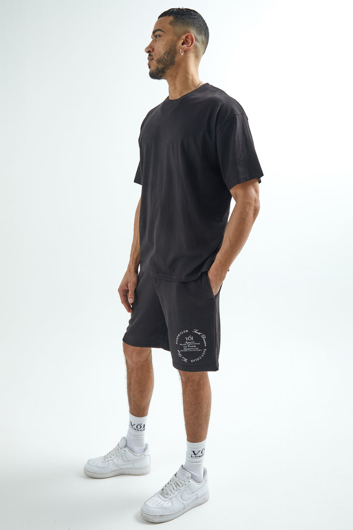 Camberwell T-Shirt & Shorts Set - Black