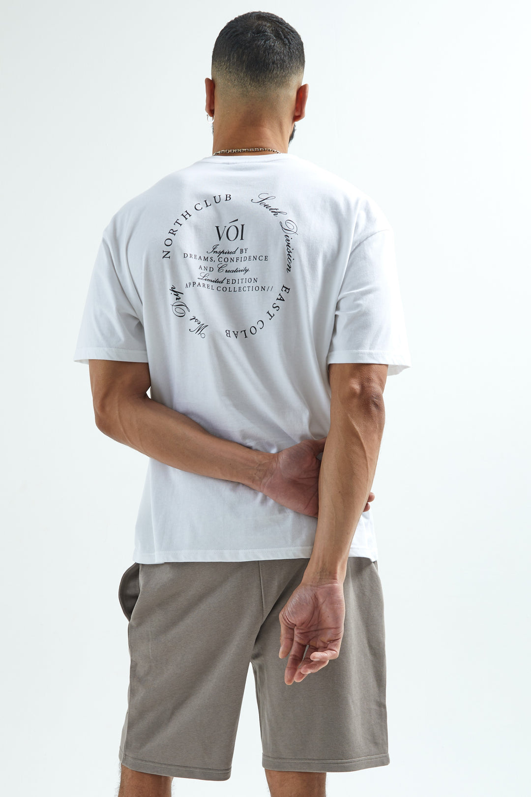 Camberwell T-Shirt & Shorts Set - White/Grey