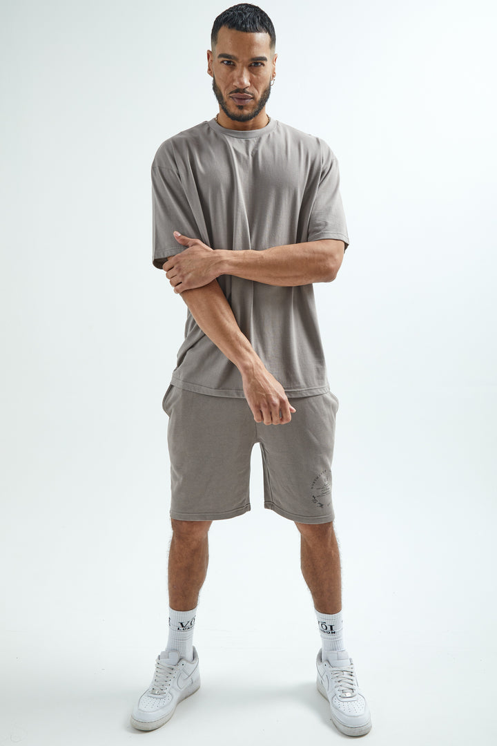 Camberwell T-Shirt & Shorts Set - Grey
