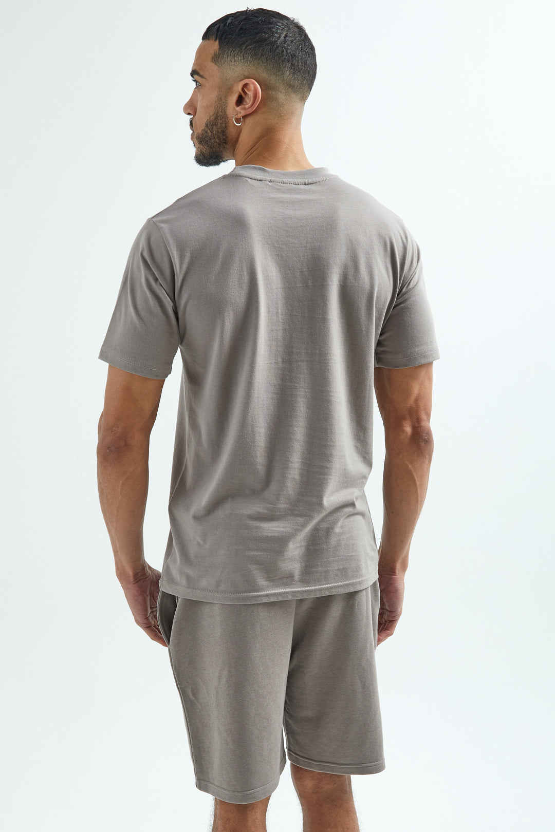 Broadwick T-Shirt & Shorts Set - Grey