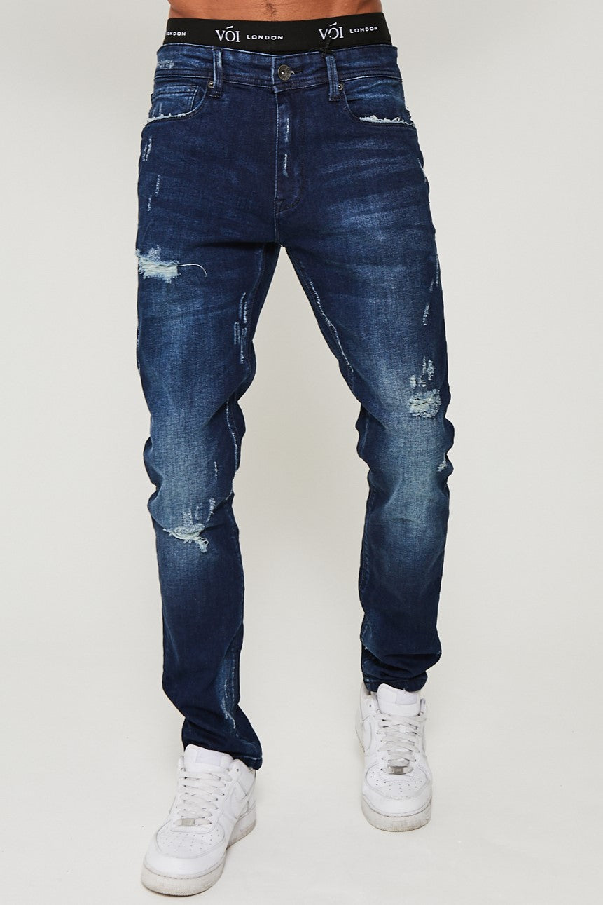 Stanmore Tapered Jean - Dark Blue