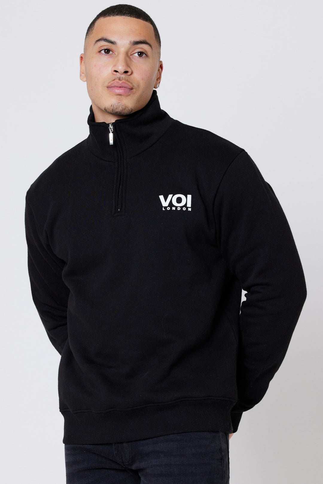 Westmount Fleece 1/4 Zip Jumper- Black