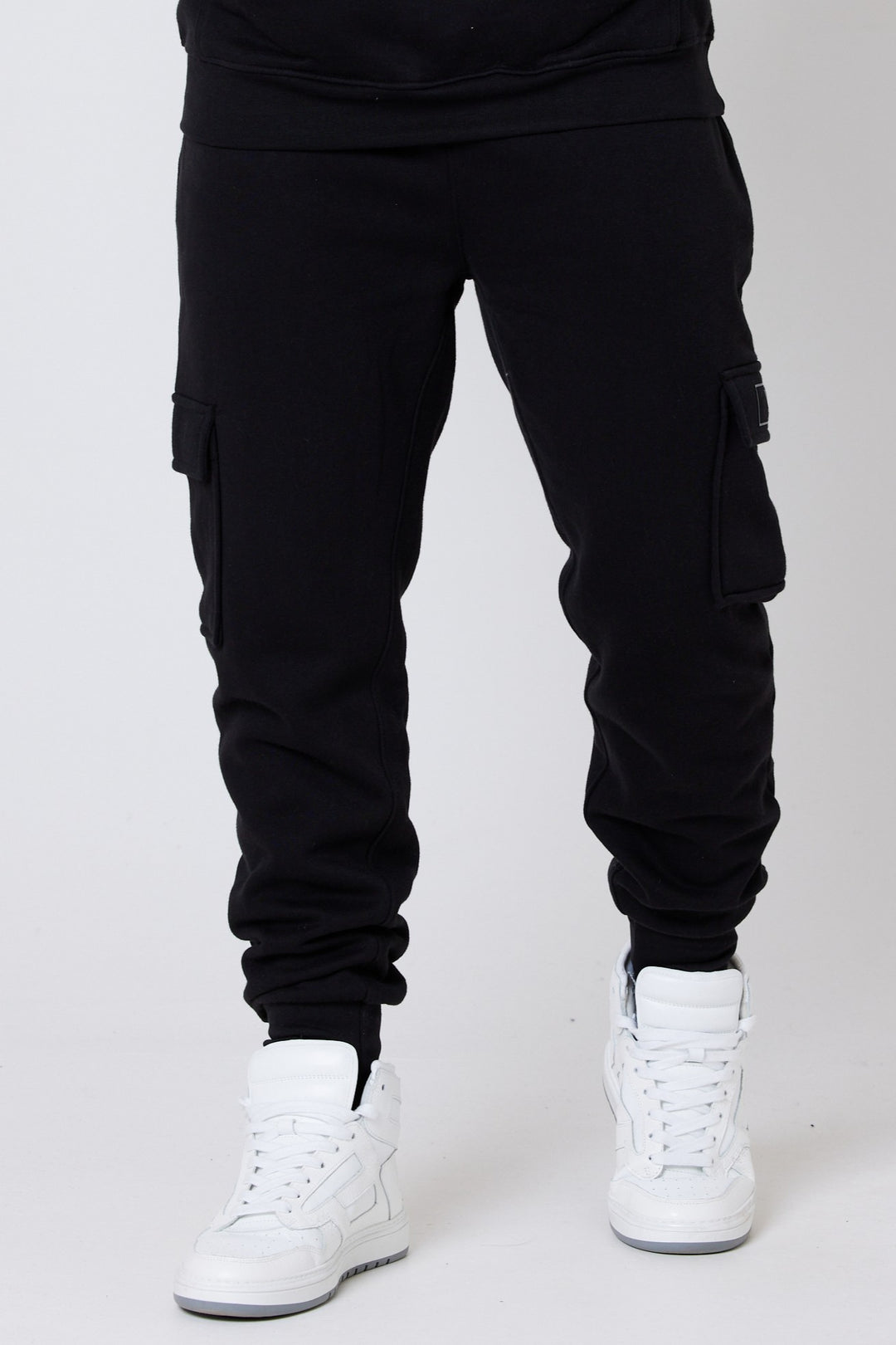 Darnley Road Cargo Fleece Jogger - Black