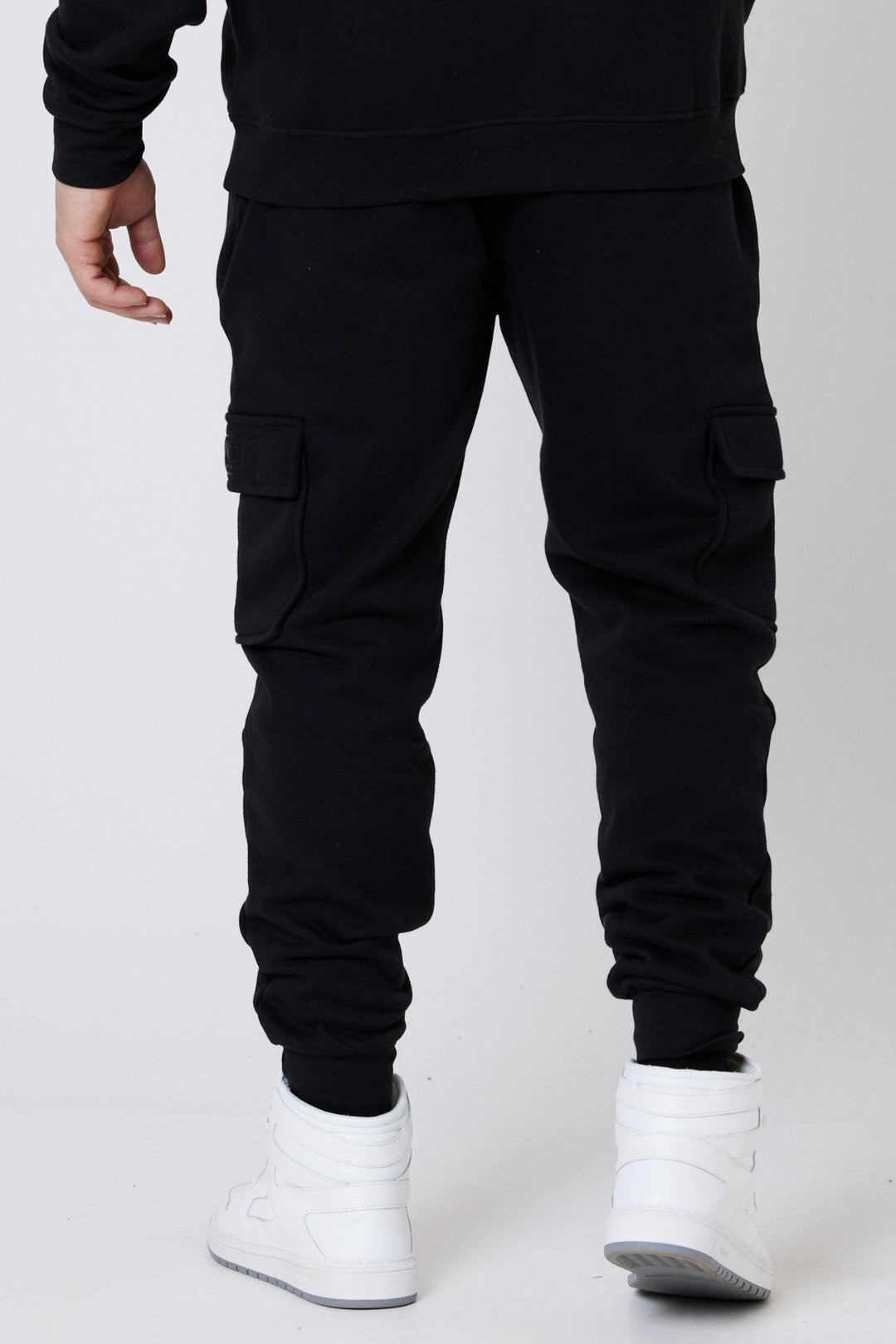 Darnley Road Cargo Fleece Jogger - Black