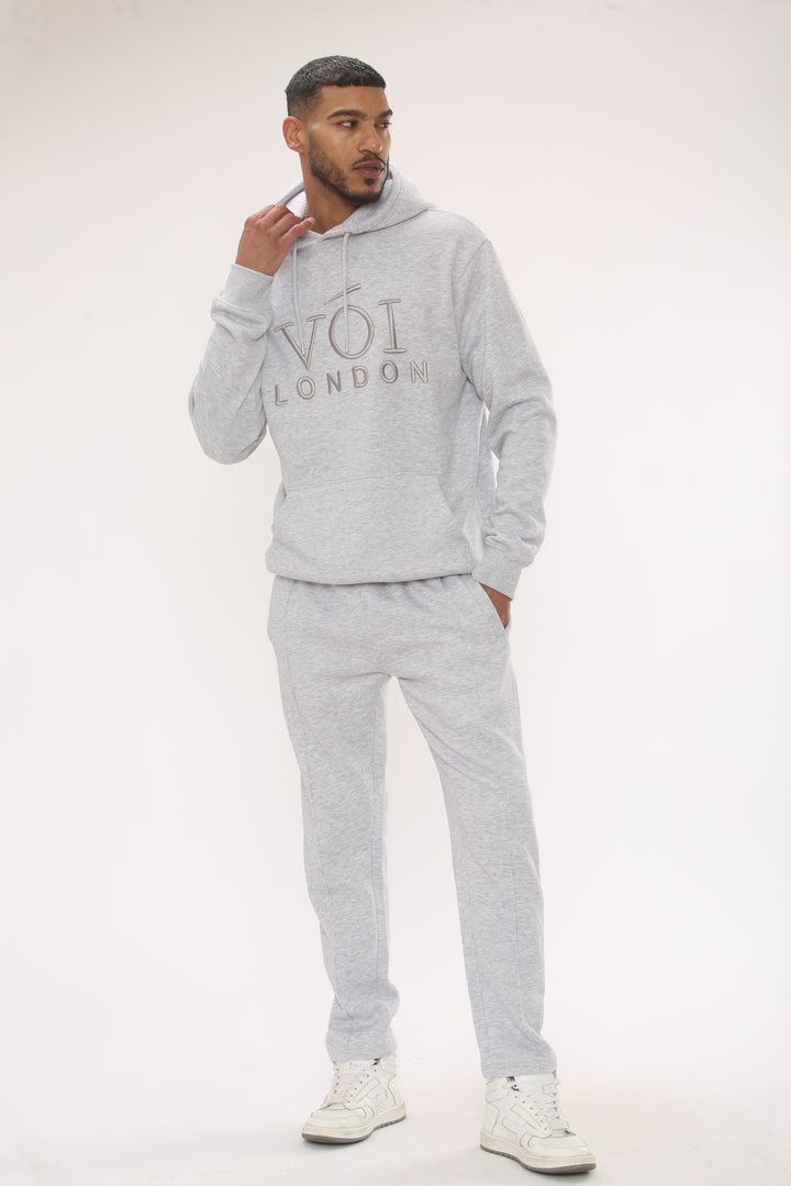 Mason Fleece Tracksuit - Grey Marl