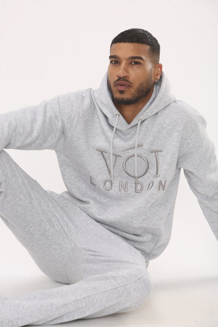 Mason Fleece Tracksuit - Grey Marl