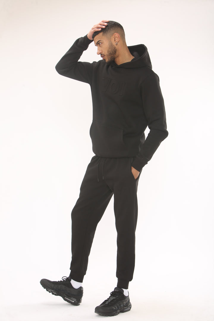 Temple Fleece Tracksuit - Black
