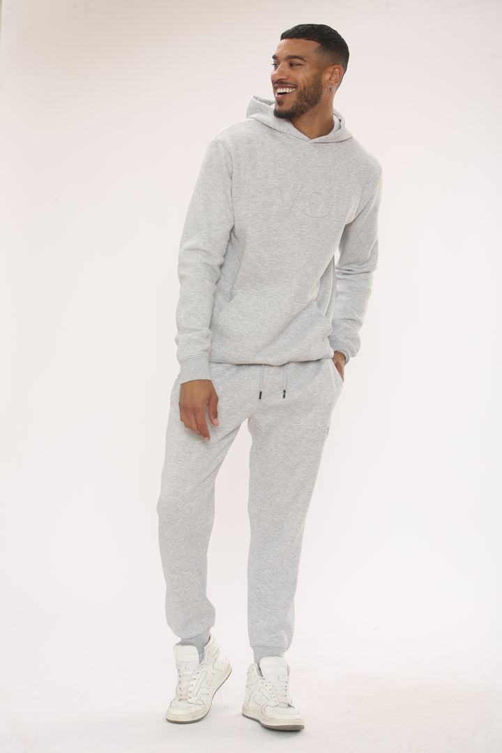 Temple Fleece Tracksuit - Grey Marl