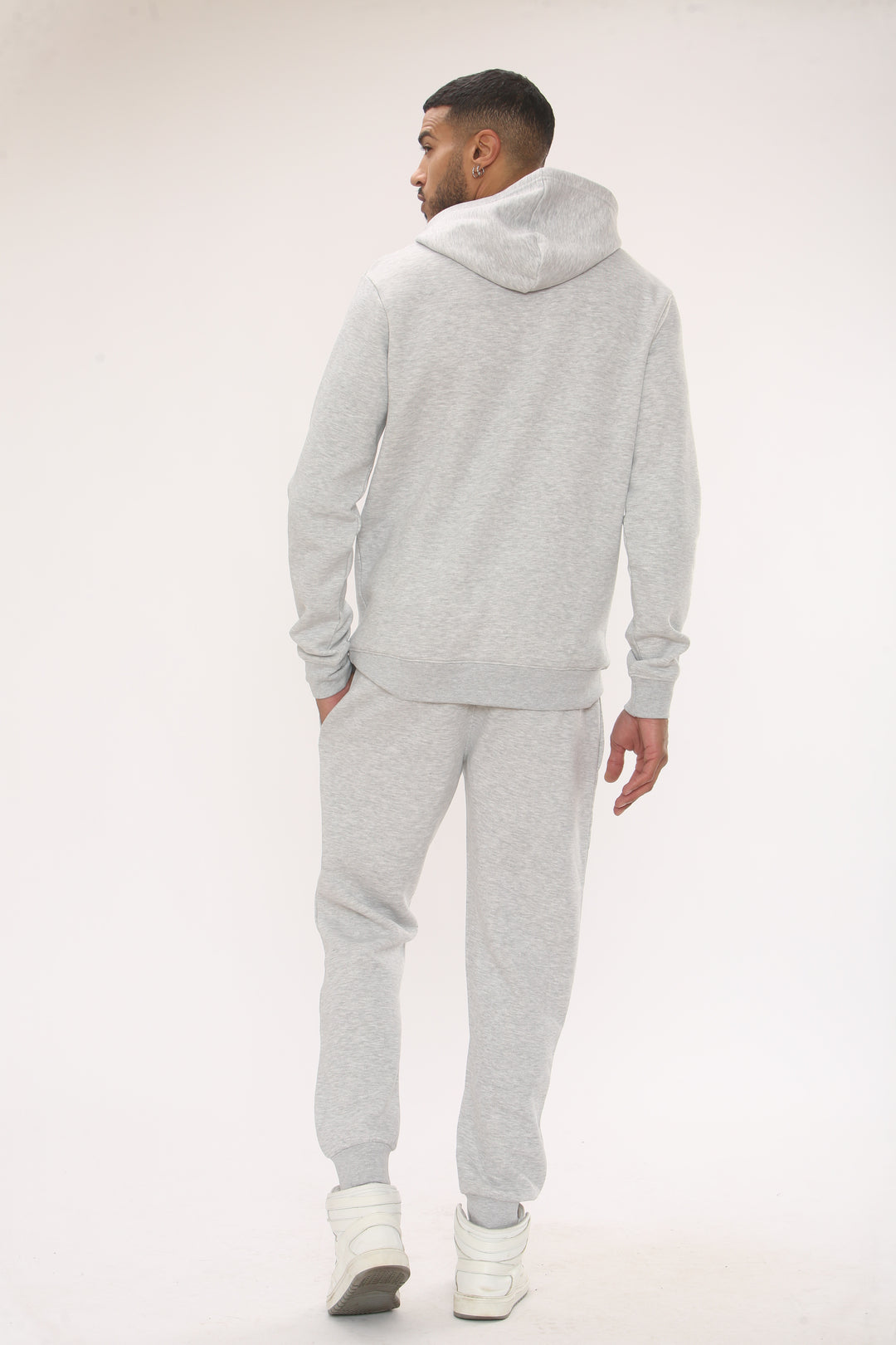 Temple Fleece Tracksuit - Grey Marl