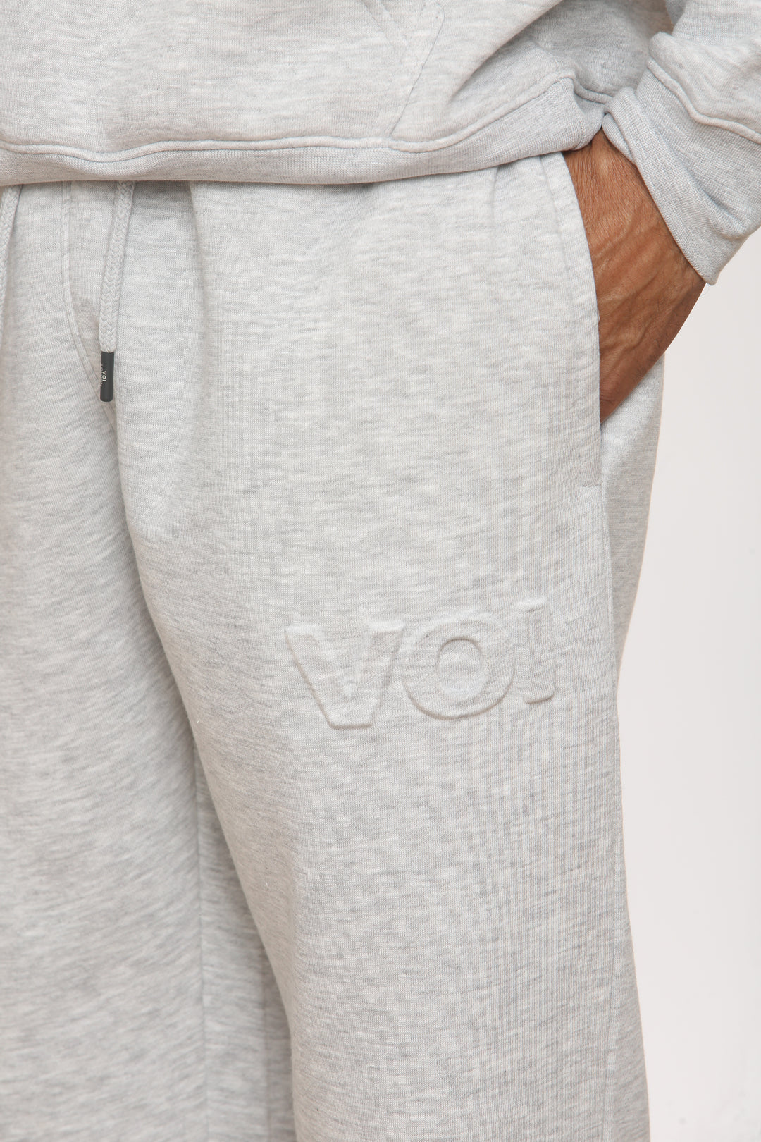 Temple Fleece Tracksuit - Grey Marl