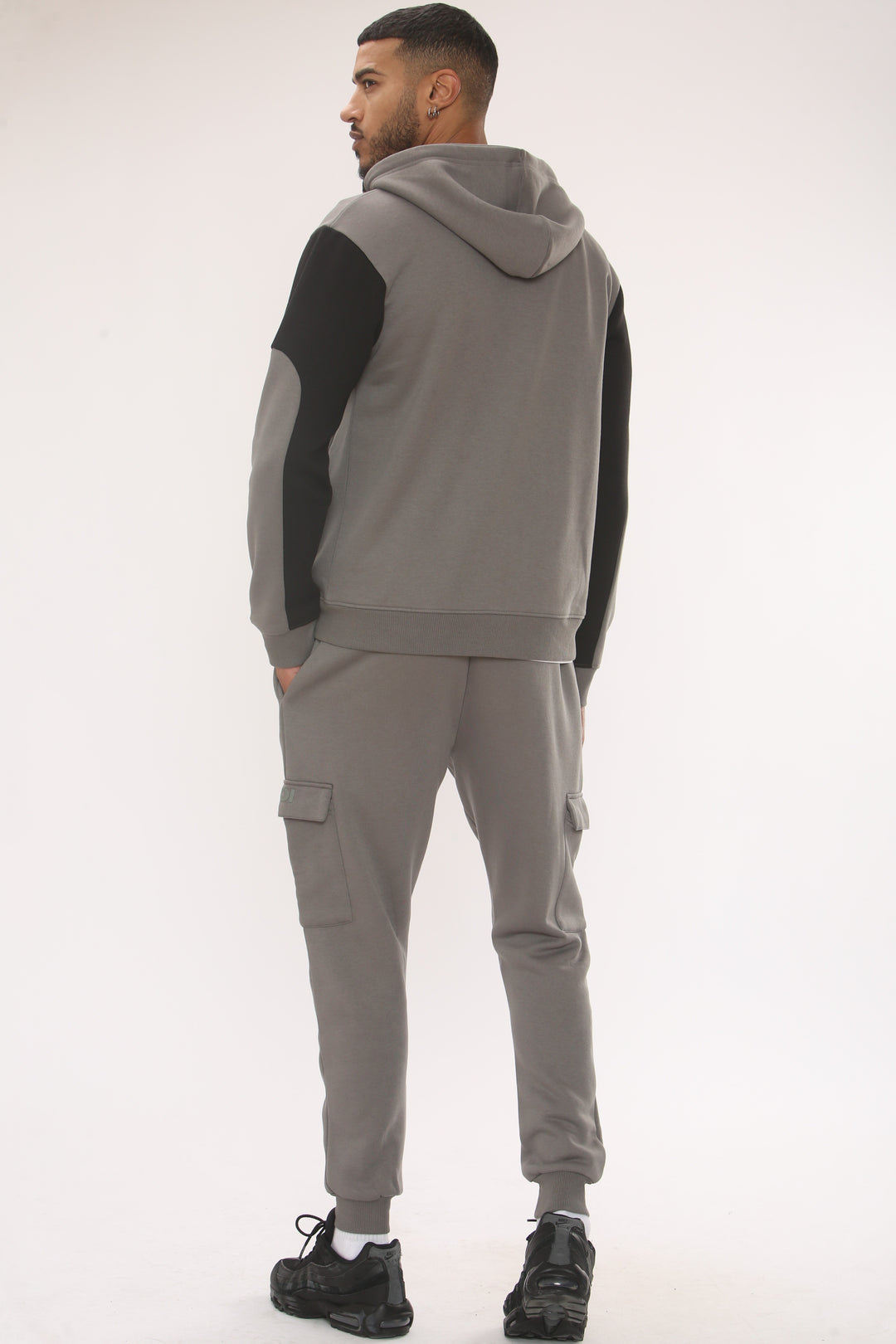 Quantom Fleece Zip Tracksuit - Pewter