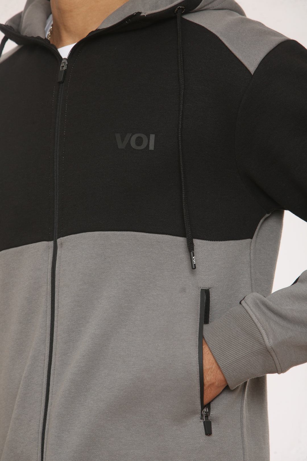 Quantom Fleece Zip Tracksuit - Pewter