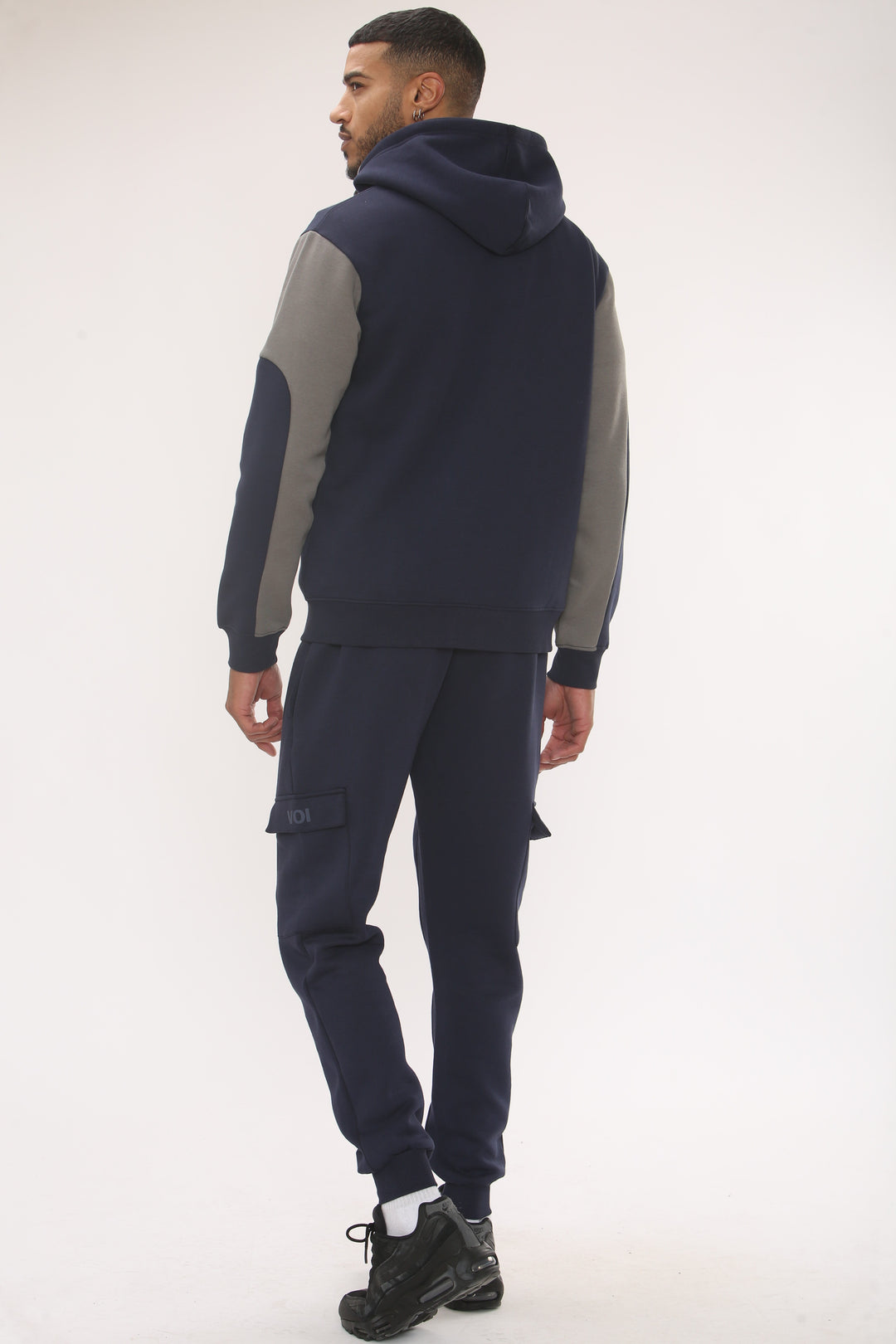 Quantom Fleece Zip Tracksuit - Navy