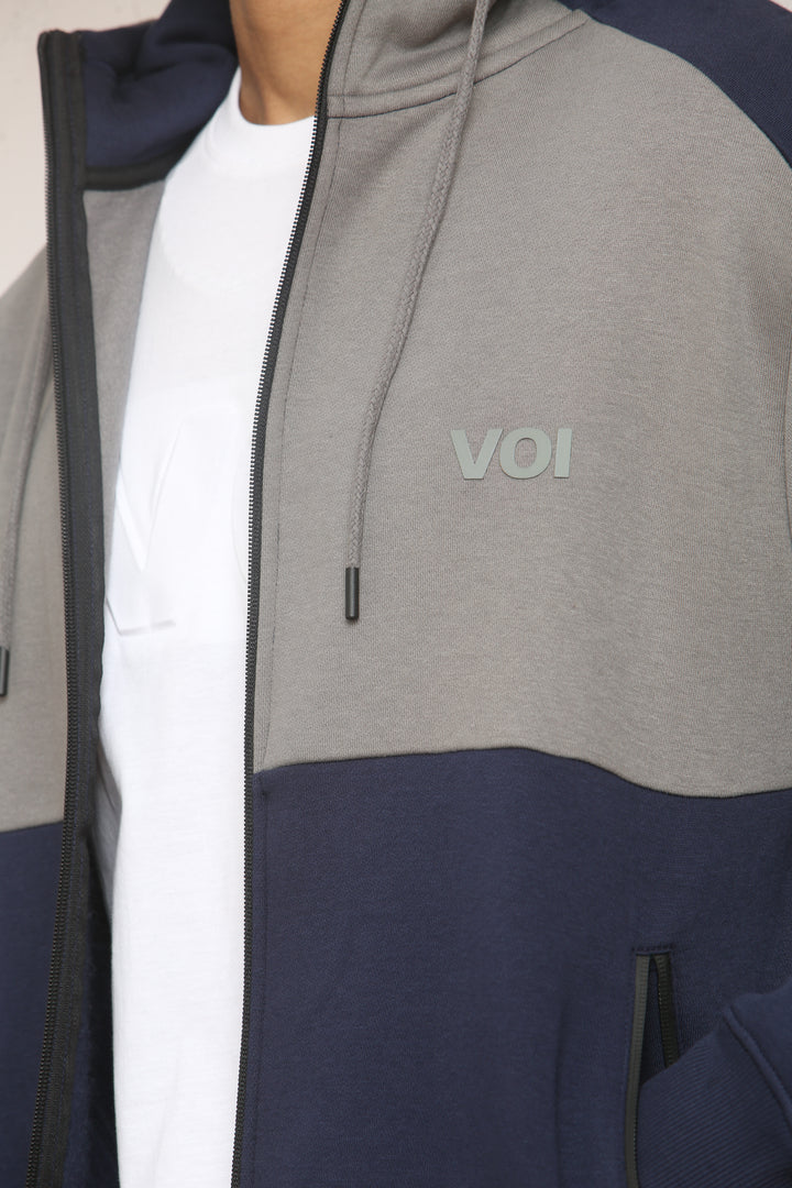 Quantom Fleece Zip Tracksuit - Navy