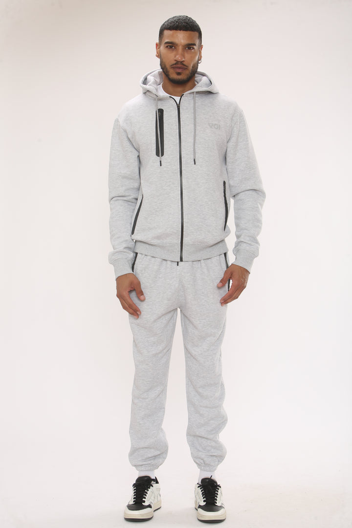 Oakwood Fleece Zip Tracksuit - Grey