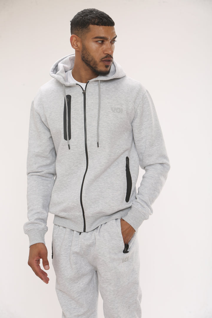 Oakwood Fleece Zip Tracksuit - Grey