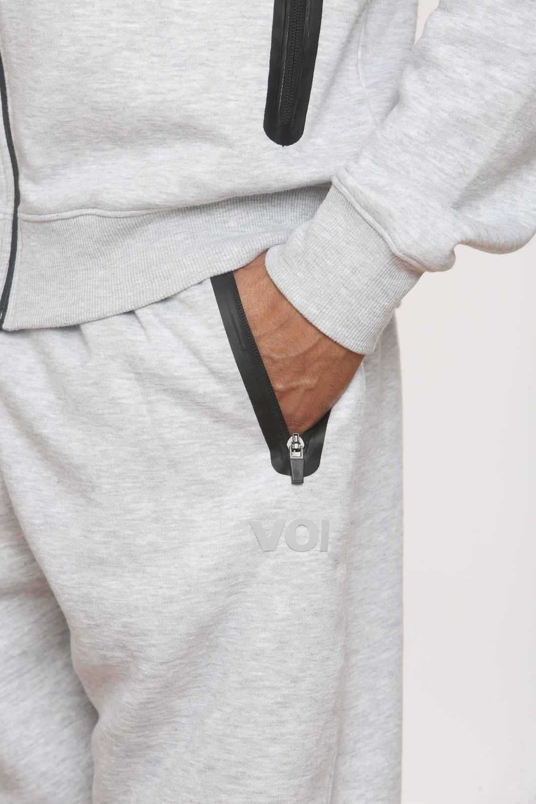 Oakwood Fleece Zip Tracksuit - Grey
