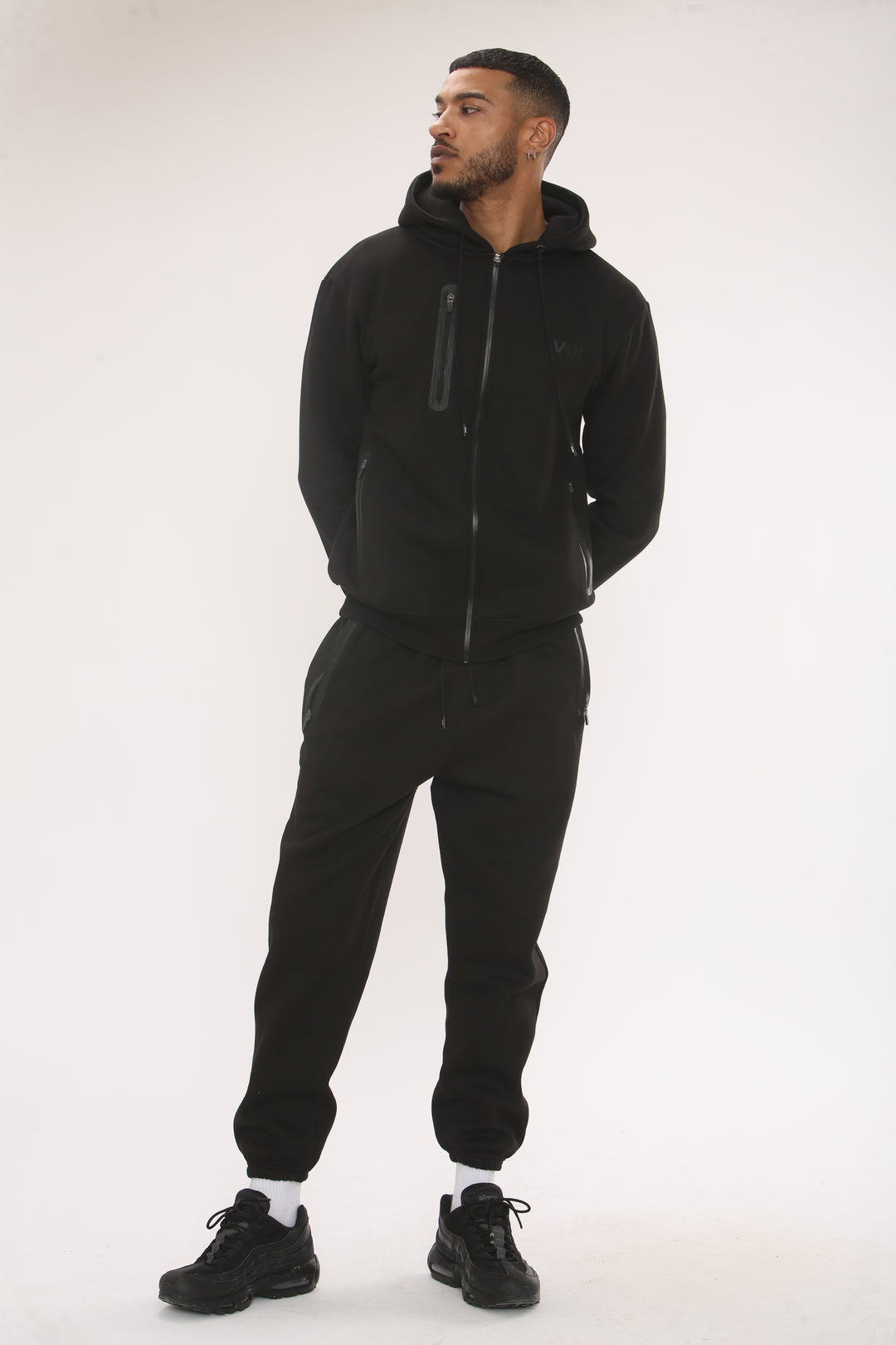 Oakwood Fleece Zip Tracksuit - Black
